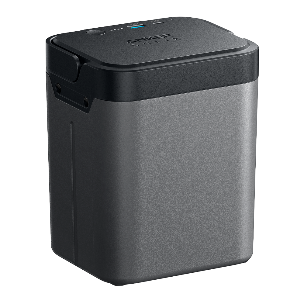 Udskifteligt Anker Solix batteri - Kapacitet 288Wh - Til Everfrost2 køleskabe - Flere udtag og opladningsmuligheder