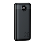 VEGER Powerbank med LCD-display - Kapacitet 20000mAh - USB-C, Micro USB indgange - 2x USB-A udgange - Oplader 2 enheder samtidig - Hurtigopladning PD20W | Sort farve