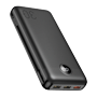 VEGER Power bank med LCD display - 30000mAh kapacitet - USB-C, Micro USB indgange - USB-C, 3x USB-A udgange - Oplader 3 enheder samtidigt - PD20W hurtigopladning