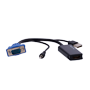 Adapter fra VGA+Audio til HDMI - Konverterer VGA+Audio udgang til HDMI - Opløsning 1080p/720p - VGA+Audio indgang - HDMI udgang