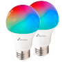RGB Smart Pære - WiFi 2.4 GHz IEEE802.11 b/g/n - Forbrug 9W - Fatning E27 - Kompatibel med TUYA Smart - Kompatibel med Alexa og Google Assistant