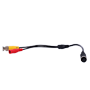 Kabel M12F til BNC + DC - Video output kabel til monitor - Streamax kompatibel - Længde 35cm