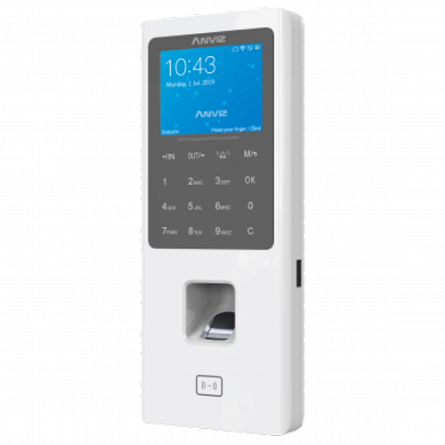 Adgangskontrol og Tids- og Fremmøderegistrering - Fingeraftryk, EM kort og PIN - 3.000 brugere | 100.000 registreringer - TCP/IP, WiFi, USB, RS485 og Wiegand - 2.8" TFT | Integreret controller - CrossChex Standard / Cloud
