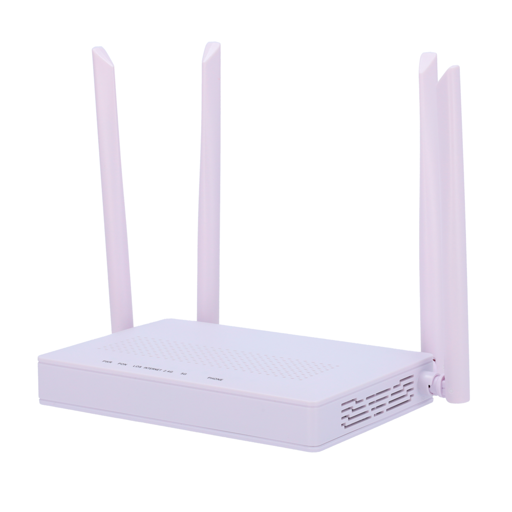 White Label ONT Wi-Fi Router 5 AC1300 - 4 LAN porte RJ45 10/100Mbps - 1 LAN/WAN Port RJ45 10/100/1000Mbps - 802.11ac 2x2 dobbelt bånd 2.4 og 5GHz - Forældrekontrol, Gæstenetværk, EasyMesh - Designet til at skabe et komplet Mesh netværk