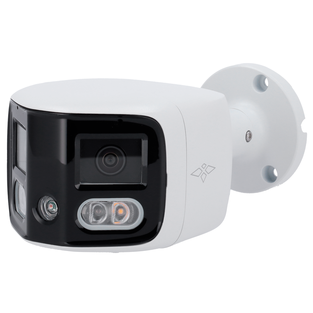 X-Security IP Bullet Kamera 8 Megapixel - Aktiv Afskrækkelse | SMD 4.0 - 2 Linser 2.8 mm / Dual Light 20m - WDR 120 dB | Indbygget mikrofon og højttaler - PoE | H.265 - Intelligente funktioner