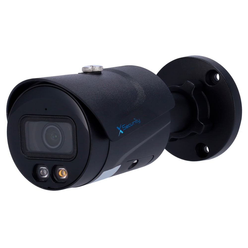 X-Security IP Bullet Kamera - 6 Megapixel (3288x1850) - 2.8mm fast linse - WDR 120dB | Dual Light(IR 30m og White Light 30m) - WizSense, med menneske- og køretøjsklassificering - 256GB / IP67 MicroSD