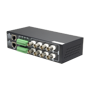 Video Balun 4N1 (HDTVI, HDCVI, AHD og CVBS) - 8 passive kanaler - Inkluderer 8 BA612P-HAC - BNC og RJ45 forbindelse - Rækkevidde: 180 ~ 440 m - 19" rack monteringsmulighed