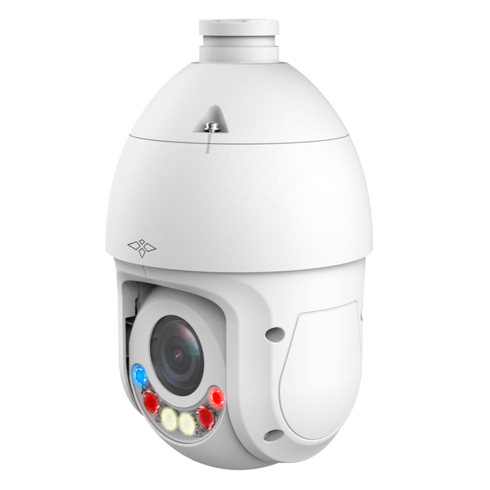 X-Security 8 Mpx Pro Serie IP PTZ Kamera - Varifocal linse 5~125 mm (optisk zoom 25x) - Dual Light | IR 100 m | Hvidt lys 100 m - IVS (Perimeter beskyttelse) | SDM 4.0 - Ansigtsgenkendelse | Auto Tracking | Starlight - IP66 | Lyd | Alarmer | PoE+ | MicroSD