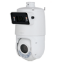 X-Security PTZ IP range ULTRA - Dual Lens (Panoramisk 4Mpx + PTZ 4Mpx) - PTZ linse 5~125 mm | 25X | PoE+ - Panoramisk linse 2.8 mm | Dual Light 100 m - AutoTracking | Alarmer | Lyd | MicroSD | IP66 - IVS | SMD 4.0 | Active Deterrence | Smartlight