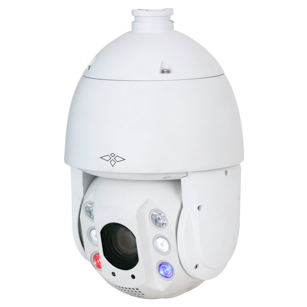 X-Security 4 Mpx Pro Range IP PTZ-kamera - Varifocal linse 4,8~154 mm (optisk zoom 32x) - Dual Light | IR 150 m | Hvidt lys 50 m - IVS (Perimeter beskyttelse) | SDM 4.0 - Ansigtsgenkendelse | Auto Tracking | Starlight - IP66 | Lyd | Alarmer | PoE+ | MicroSD