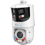 X-Security IP tandem range ULTRA - Dual Lens (Panoramisk 8Mpx + PTZ 4Mpx) - PTZ linse 5~125 mm | 25X | PoE+ - Panoramisk linse 2.8 mm | Dual Light 100 m - AutoTracking | Alarmer | Lyd | MicroSD | IP66 - IVS | SMD 4.0 | Smartlight | Afskrækkende alarm