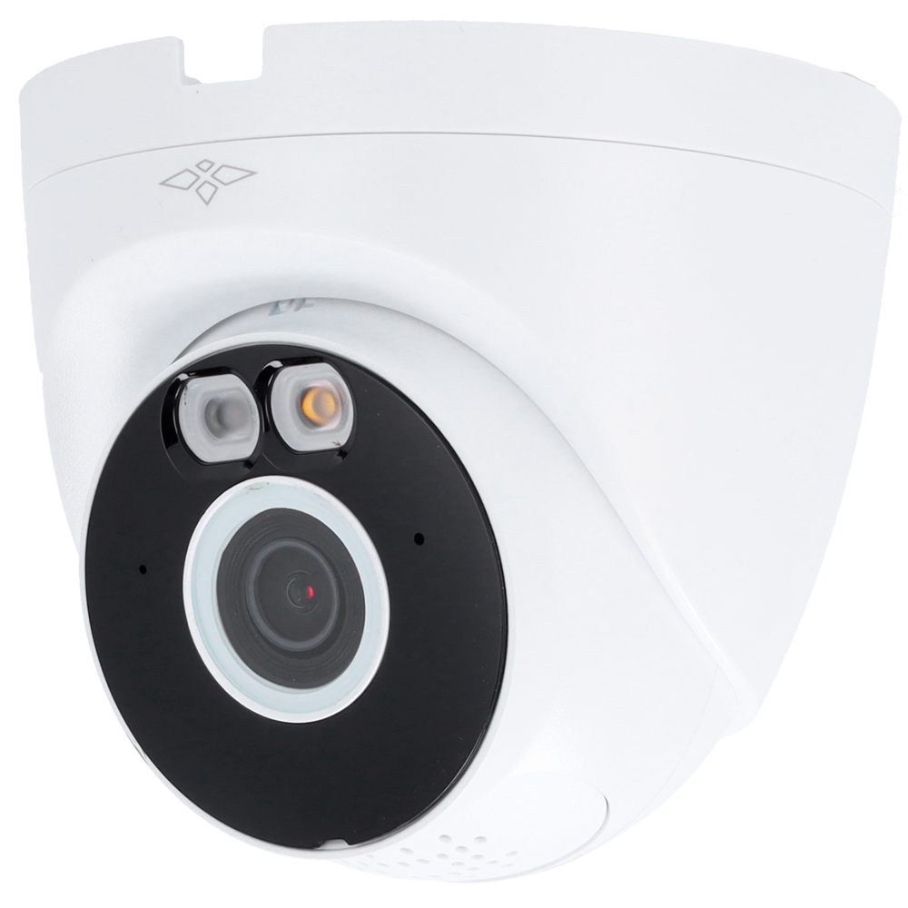 Turret IP kamera 4Mpx PRO range - Smart Dual Light rækkevidde 30m | Active Deterrence - 2.8 mm linse - AI: detektion og klassificering af personer - Mikrofon og højttaler - MicroSD - WiFi IEEE802.11b/g/n | Vandtæt IP67