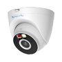 X-Security IP Turret WiFi Kamera - Opløsning 5 Megapixel (2880x1620) - Linse 2.8 mm | Afskrækkende Alarm - Dual Light rækkevidde 30 m - Klassificering af mennesker og køretøjer - MicroSD IP67 | WiFi 6 | Mikrofon og højttaler