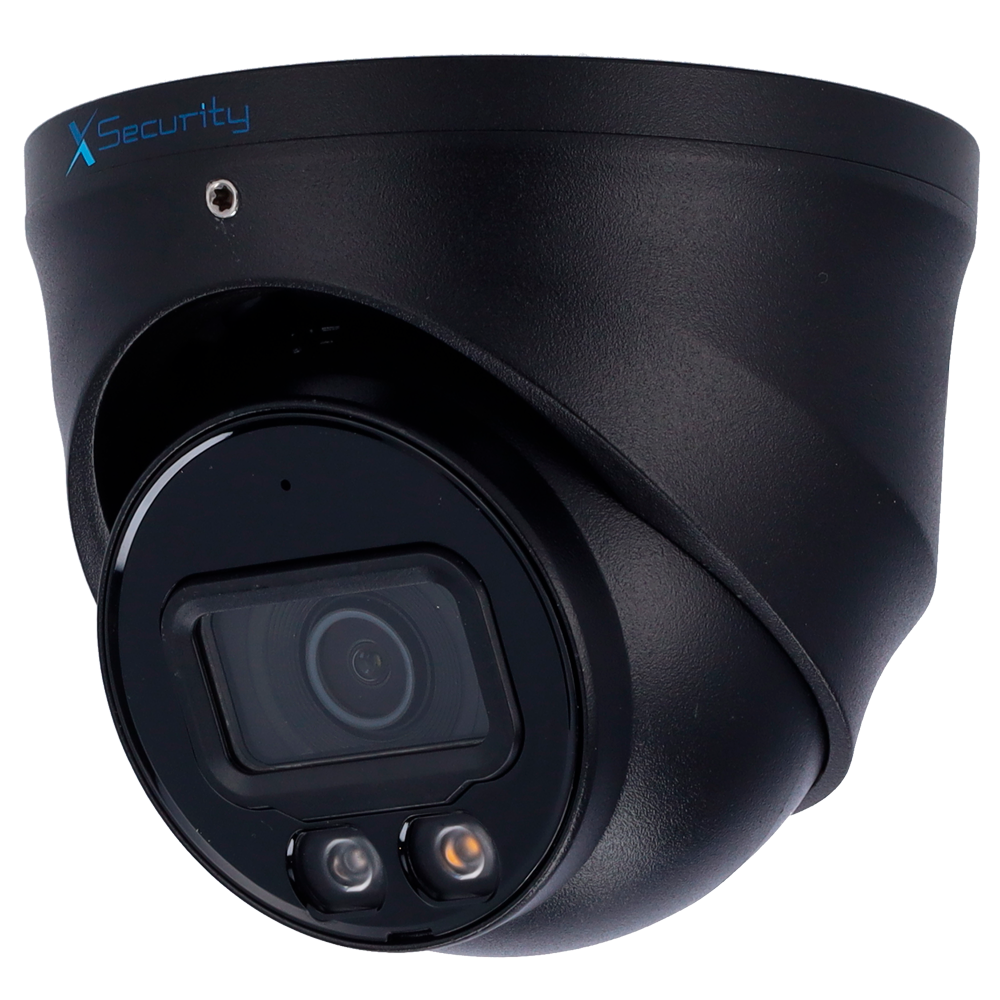 X-Security IP Turret Kamera - 6 Megapixel (3288x1850) - Linse 2.8mm - WDR 120 dB | Dual Light rækkevidde 30 m - WizSense, med menneske- og køretøjsklassificering - MicroSD | IP67 | PoE | SMD Plus
