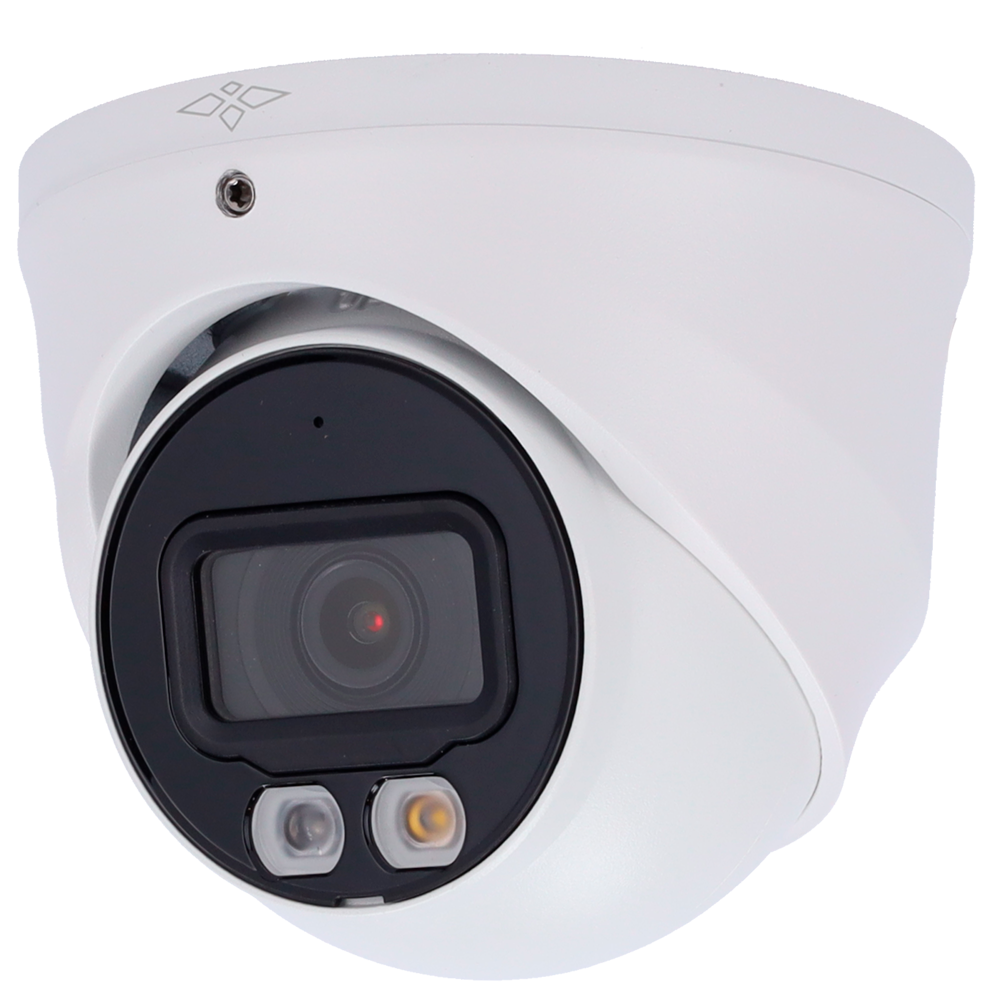 X-Security Turret IP Kamera PRO Range - 8 Megapixel (3840x2160) - 2.8 mm fast linse - IVS (Perimeter Protection) | SMD Plus - MicroSD | Dual Light rækkevidde 30 m - Vandtæt IP67 | Integreret mikrofon | PoE