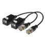 SAFIRE UTP passiv transceiver - Optimeret til HDTVI, HDCVI og AHD - 1 videokanal, PoC - Passiv, 2-bens stik - Maksimal rækkevidde: 450 m (TVI / 720p) - 2 enheder