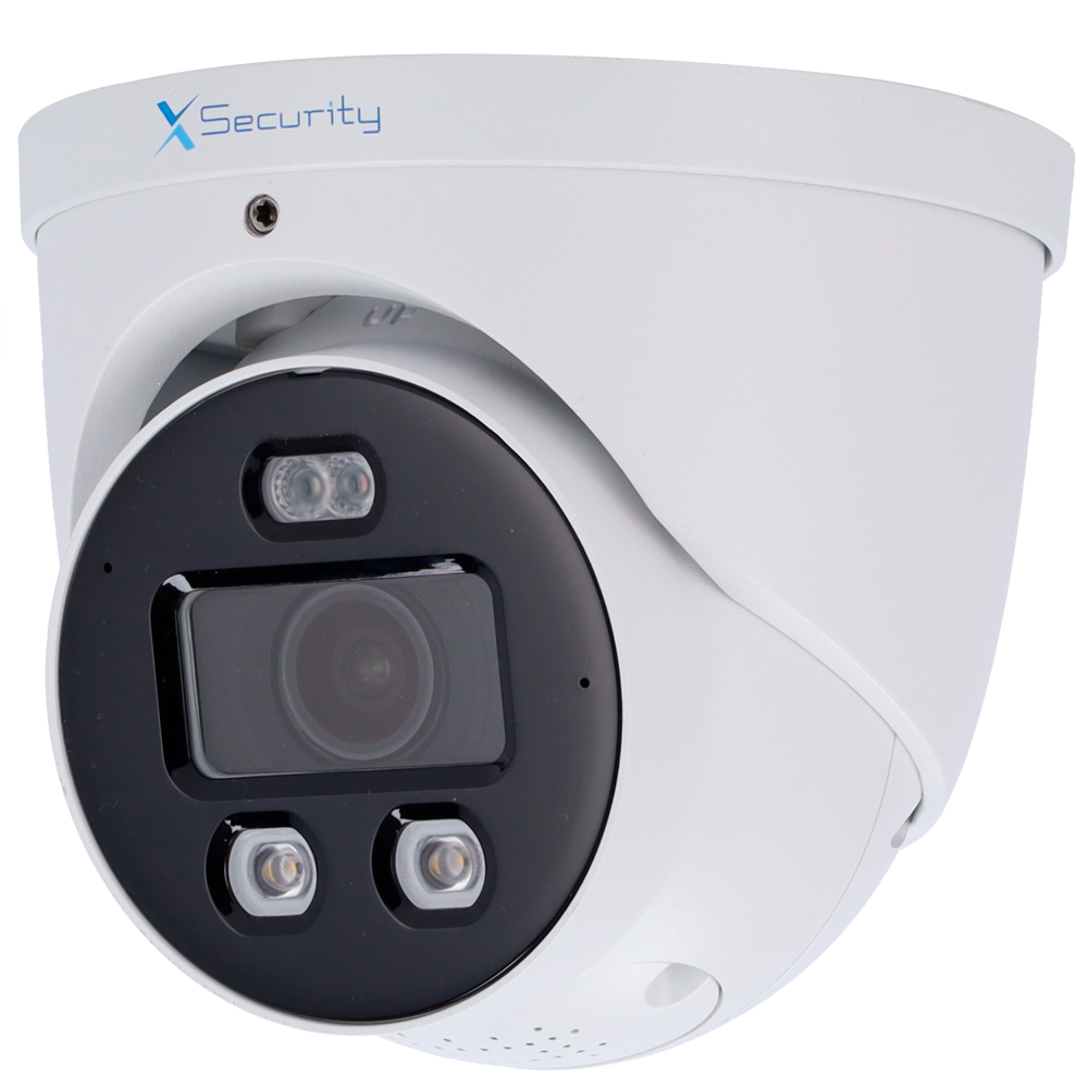 X-Security Turret Wizcolor IP kamera - 8 Megapixel (3840x2160) | Sensor 1/1.8" CMOS - Linse 2.8mm | IR+White Light 30m - WDR 120dB | Indbygget mikrofon - WizSense, med menneske- og køretøjsklassifikation - MicroSD 512GB IP67