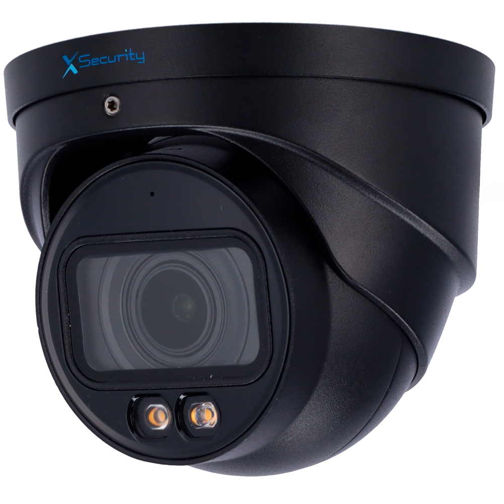 X-Security IP Turret kamera - 8 Megapixel (3840x2160) - 2.7~13.5 mm motoriseret linse - WDR 120dB | Dual Light rækkevidde 40 m - WizSense med person- og køretøjsklassifikation - MicroSD | IP67 | PoE | SMD Plus