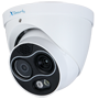 X-Security Dual IP termisk kamera - 256x192 VOx | Linse 7 mm - Optisk sensor 1/2.7" 4 MP | 8 mm linse - Termisk følsomhed ≤40mK - Branddetektering og alarm - Audio | Alarmer | MicroSD | PoE
