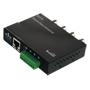 Video Balun til HDTVI / HDCVI / AHD / CVBS - 4 passive kanaler - Inkluderer 4 BA612P-HAC - BNC og RJ45 tilslutning - Rækkevidde: 180 ~ 440 m