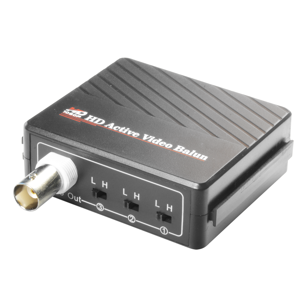 Aktiv transceiver - Optimeret til HDTVI / HDCVI / AHD - 1 videokanal - BNC/UTP 4 ben - Rækkevidde: 400 ~ 700 m - Modtager / Kompatibel med BA615A-TX