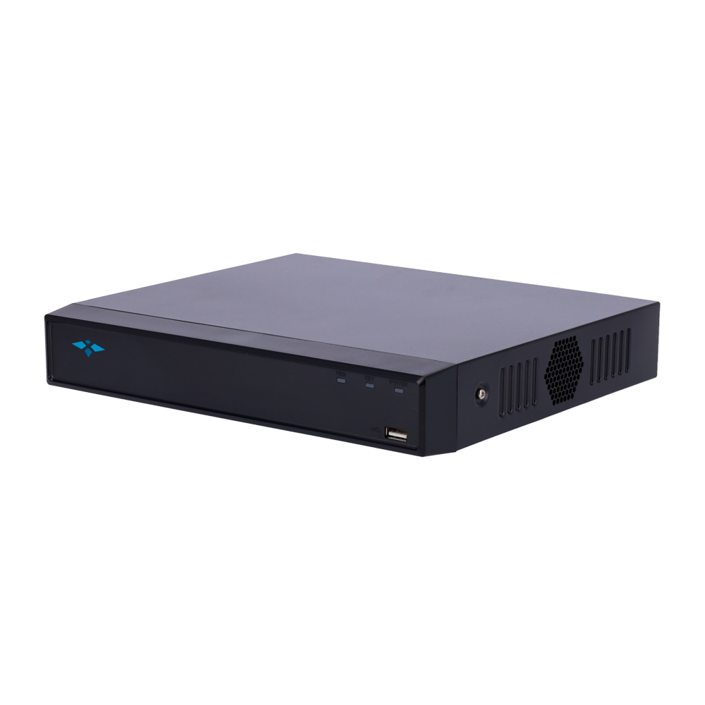 X-Security AI IP Optager - 16 CH IP video - Maksimum optagelse opløsning 12 Mpx - Båndbredde 80 Mbps - Full HD HDMI og VGA Output - Understøtter 1 harddisk