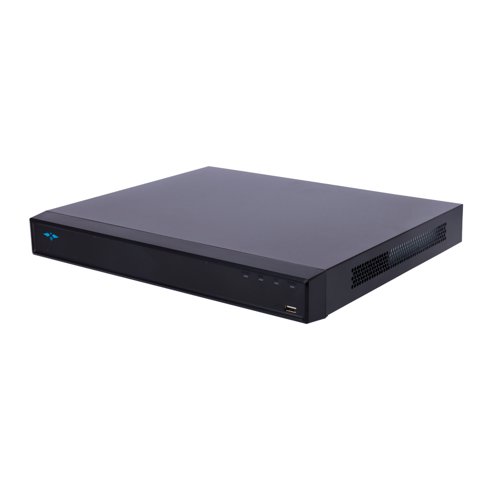 X-Security NVR til IP kameraer - Maksimum opløsning 12 Megapixel - Smart kompression H.265+ / Smart H.264+ - 8 CH IP, 8 ePoE IEEE802.3af/at porte - 2 CH ansigtsgenkendelse eller 4Ch AI - WEB, DSS/PSS, Smartphone og NVR