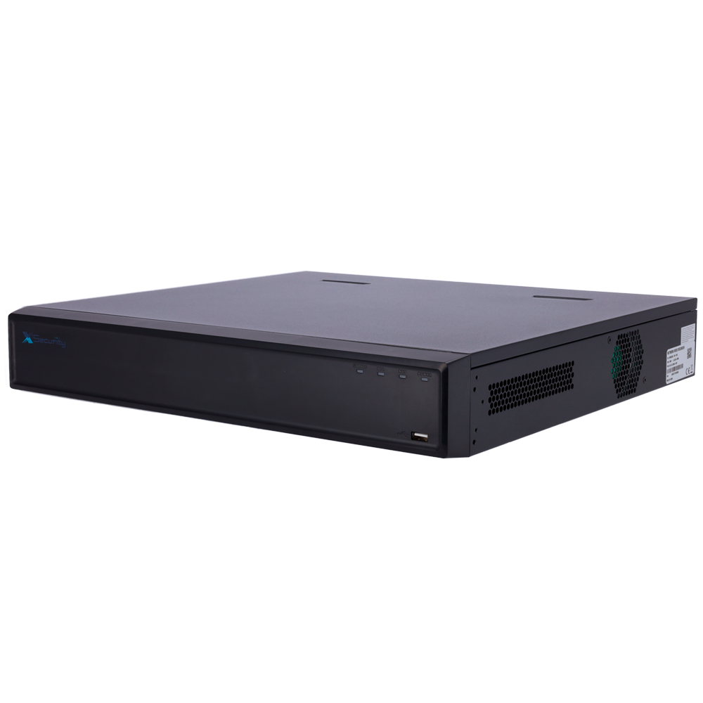 X-Security NVR - Maksimal opløsning 16 Megapixel - 32 CH / 16 PoE af/at porte - Kompression H.265 / H.264 | 4 HDD - HDMI output 4K | Alarmudgange - SMD, WizSense og QuickPick