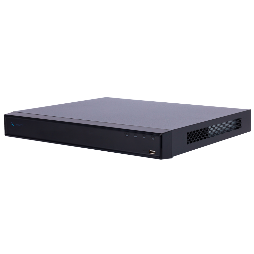 X-Security NVR - Maksimal opløsning 32 Megapixel - 32 CH / 16 PoE af/at porte - Kompression H.265 / H.264 | 2 HDD - HDMI output 4K | Alarmudgange - SMD, WizSense, Metadata og AcuPick