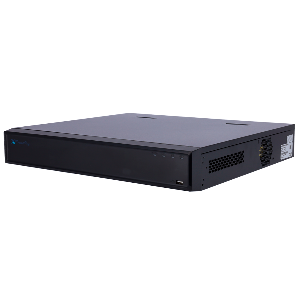 X-Security NVR - Maksimal opløsning 32 Megapixel - 64 CH / 16 PoE af/at porte - Komprimering H.265 / H.264 | 4 HDD - HDMI output 4K | Alarm Outputs - SMD, WizSense, Metadata og AcuPick
