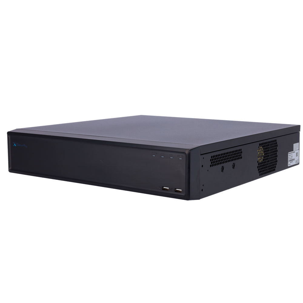 X-Security NVR - Maksimal opløsning 32 Megapixel - 64 CH / 16 PoE af/at porte - Komprimering H.265 / H.264 | 8 HDD - HDMI output 4K | Alarm Outputs - SMD, WizSense, Metadata og AcuPick