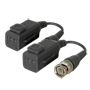 SAFIRE passiv twisted pair transceiver med Splicing Button - Optimeret til HDTVI, HDCVI, AHD og CVBS - 1 videokanal - Passiv, 2-bens stik - Rækkevidde: 150 ~ 500 m - 2 enheder