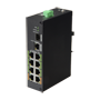X-Security ePOE Switch - 8 PoE porte + 1 Uplink RJ45 + 1 SFP - Hastighed 10/100Mbps - Effekt 60 W per port - Total maksimal effekt 120 W - Norm IEEE802.3at (PoE) / af (PoE+)