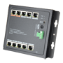 X-Security HiPoE Switch - 8 PoE porte + 2 Uplink (RJ45) + 1 Uplink (SFP) - 8x 10/100Mbps + 2x 10/100/1000Mbps + 1 SFP Giga - 2 Hi-PoE + Porte 6 PoE+ Porte - Maksimum forbrug 96 W - Væg installation