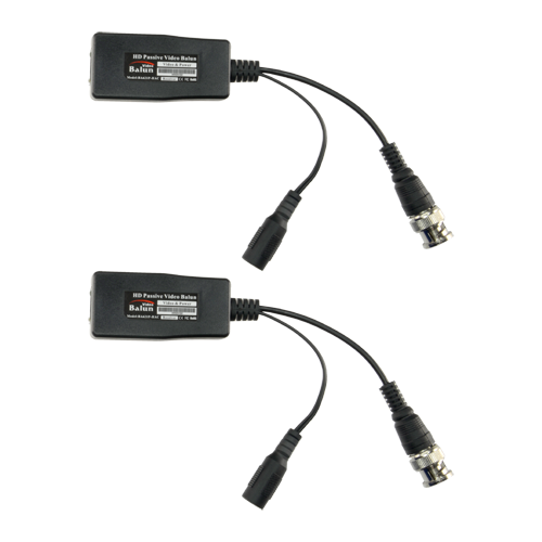 SAFIRE UTP passiv transceiver - 4N1 (HDTVI, HDCVI, AHD og CVBS) - 1 videokanal og strømforsyning - Stik RJ45, BNC og Jack - Rækkevidde: 190 ~ 440 m - 2 enheder