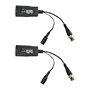 SAFIRE UTP passiv transceiver - 4N1 (HDTVI, HDCVI, AHD og CVBS) - 1 videokanal og strømforsyning - Stik RJ45, BNC og Jack - Rækkevidde: 190 ~ 440 m - 2 enheder