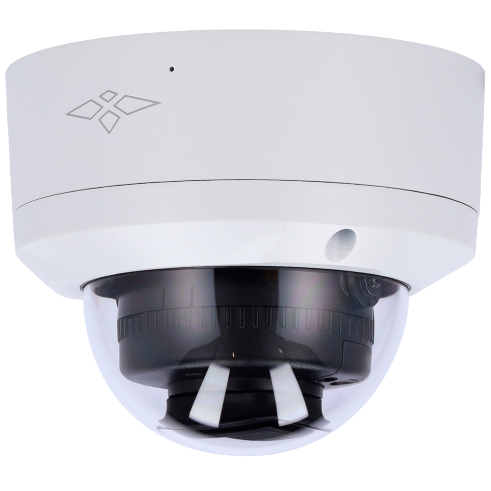 X-Security Dome kamera EASY serie - 4in1 udgang - Opløsning 5 MP (2880x1620) - 2.8 mm linse - Dual Light rækkevidde 40 m | Integreret mikrofon - IP67 | IK10 | Lyd over koaksial (CVI)