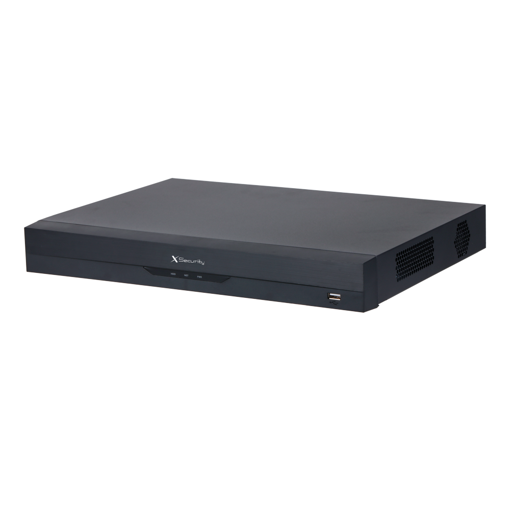 DVR 5n1 X-Security - 16 CH HDTVI/HDCVI/AHD/CVBS + 8 IP - Maksimal opløsning 5 Mpx - Lyd over koaksial | SMD | AcuPick | AcuPick - 2 CH ansigtsgenkendelse - IVS Wizsense | 2 HDD | Alarmer