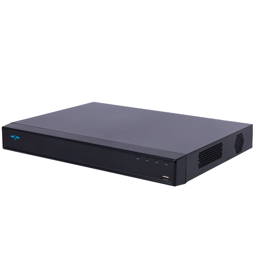 DVR 5n1 X-Security - 16 CH HDTVI/HDCVI/AHD/CVBS (4K) + 16 IP (8Mpx) - Lyd over koaksial - Opløsning 4K (7FPS) - 2 CH ansigtsgenkendelse - 8 CH menneske- og køretøjsgenkendelse