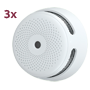 Pakke med 3 mini selvstændige røgdetektorer X-Sense - Batterilevetid 10 år (ikke udskifteligt) - Alarm indikatorlys - Alarm 85 dB ved 3m - Testknap - Certificeret EN 14604