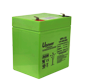 Upower - Genopladelig batteri - AGM blysyre teknologi - Spænding 12 V - Kapacitet 5.0 Ah - 107 x 90 x 70 mm / 1650 g - Til backup eller direkte brug