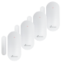 Nivian Smart - Magnetisk kontakt til døre og vinduer - Installation med dobbeltklebende tape - LED indikator - Trådløs 433MHz - Kompatibel med Nivian Smart alarmpanel