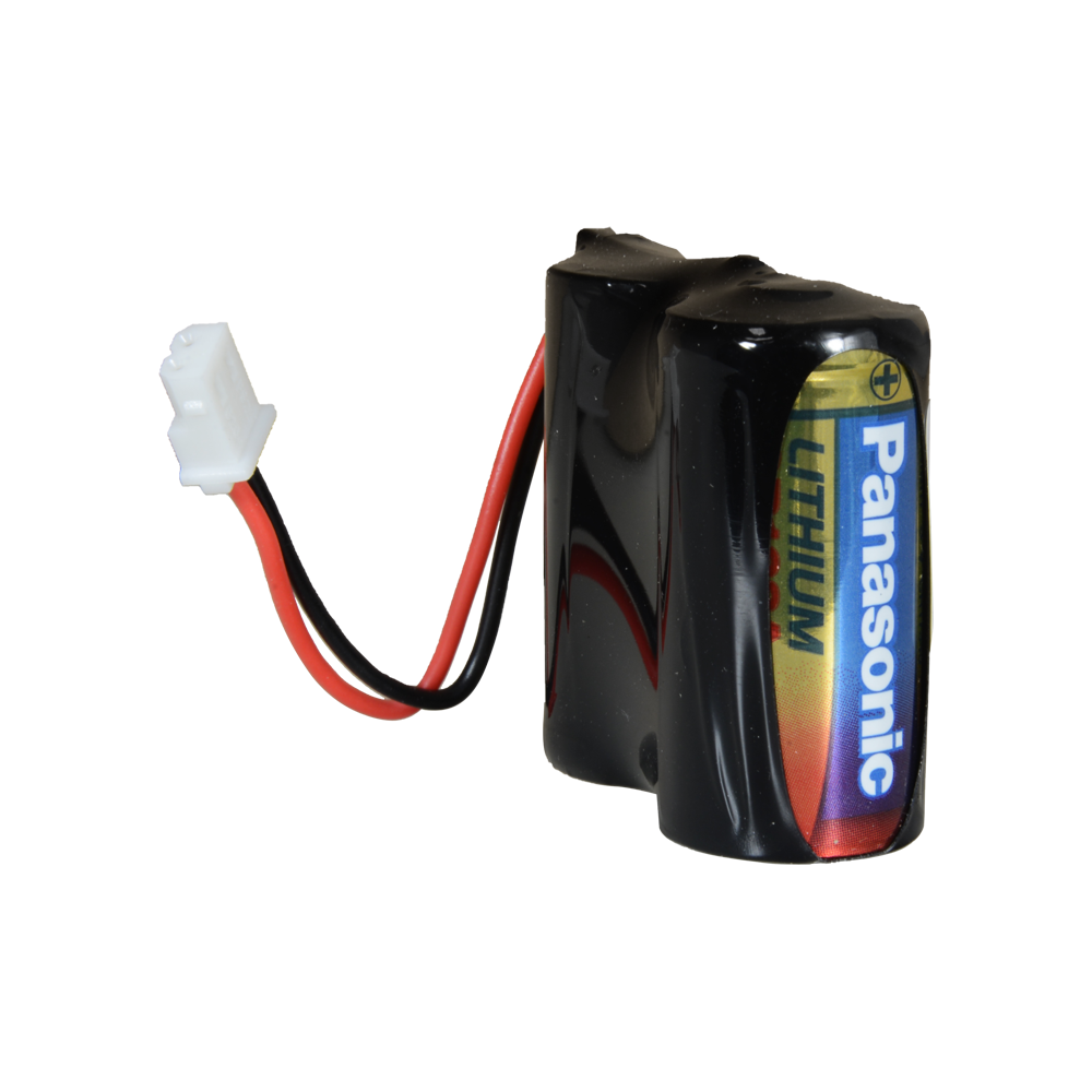 Panasonic - Batteripack CR123A / CR17345 / 5018LC - I udtrækkelig med Molex connector 5284 - Spænding 6 V / Lithium - Nominel kapacitet 1400 mAh - Kompatibel med Visonic Next Cam detektorer PG2 og K9 PG2