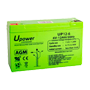 Upower - Genopladelig batteri - AGM bly-syre teknologi - Spænding 6 V - Kapacitet 12.0 Ah - 100 x 151 x 51 / 1800 g - Til backup eller direkte brug