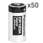 Panasonic - Lithiumbatteri CR1123A - Pakke med 50 stk. - Spænding 3,0 V - Nominel kapacitet 1550 mAh - Kompatibel med katalogprodukter