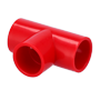 T-fitting - 25 mm diameter - Rødt ABS - (10 stk.)