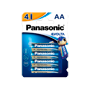 Panasonic - Batteri AA/LR06 - Pakke med 4 - 1.5 V - Alkaline - Pris per batteri. Sælges i pakker med 4