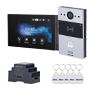 Linux videointercom-kit - 2-ledninger og Wi-Fi | Moderkort og IPS-monitor - Krystalklart to-vejs lyd - EM/MF og NFC-læser - 1 relæudgang | Vandalismesikret - Forbindelse via Cloud