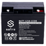 Genopladelig batteri - AGM blybatteri-teknologi - Central Commission for the Regulation of the Distribution of Medicines - Spænding 12V - Kapacitet 18Ah - 167 x 77 x 182 mm / 4,75 kg - Til backup eller direkte anvendelse