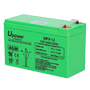 Upower - Genopladelig batteri - AGM blysyre teknologi - Spænding 12 V - Kapacitet 9,0 Ah - 95 x 151 x 65 mm / 2660 g - Til backup eller direkte brug